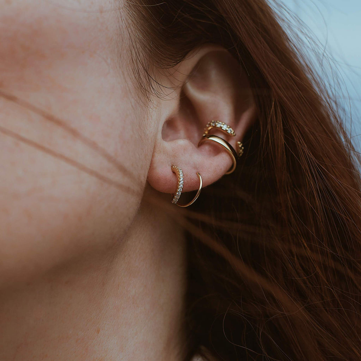 Twirling Earring - Fine Artisan Jewelry - Mia Gemma