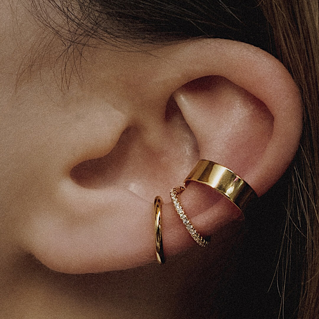EAR CUFF EARRINGS - Golden