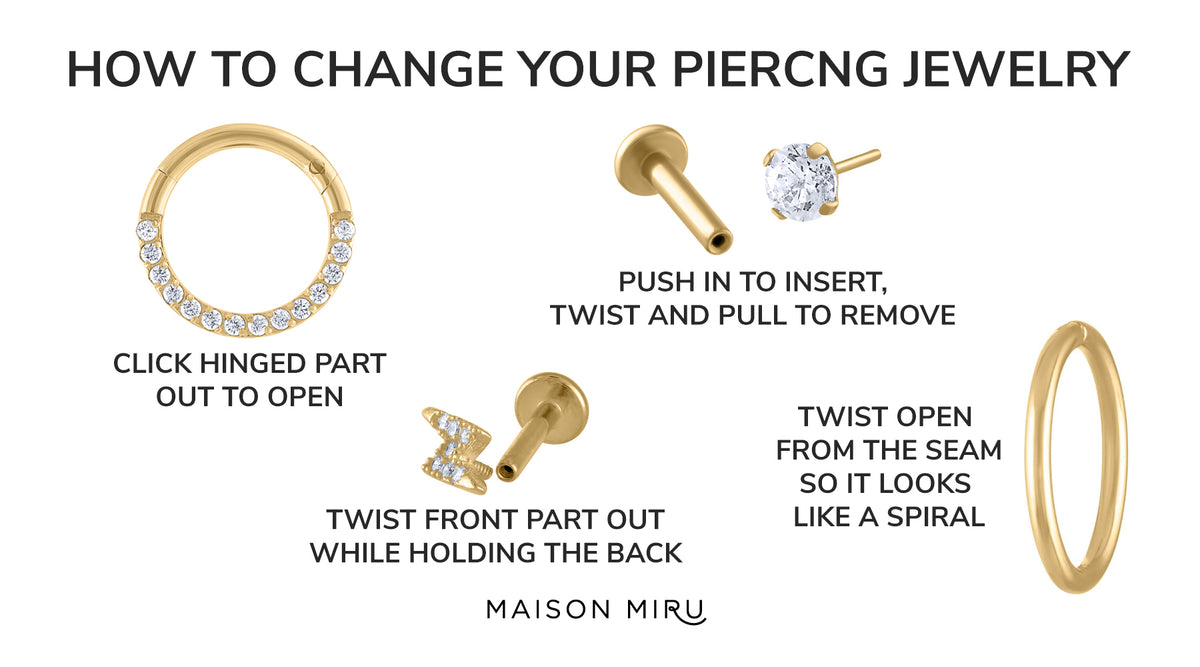 How to Change Your Piercing Jewelry | Maison Miru