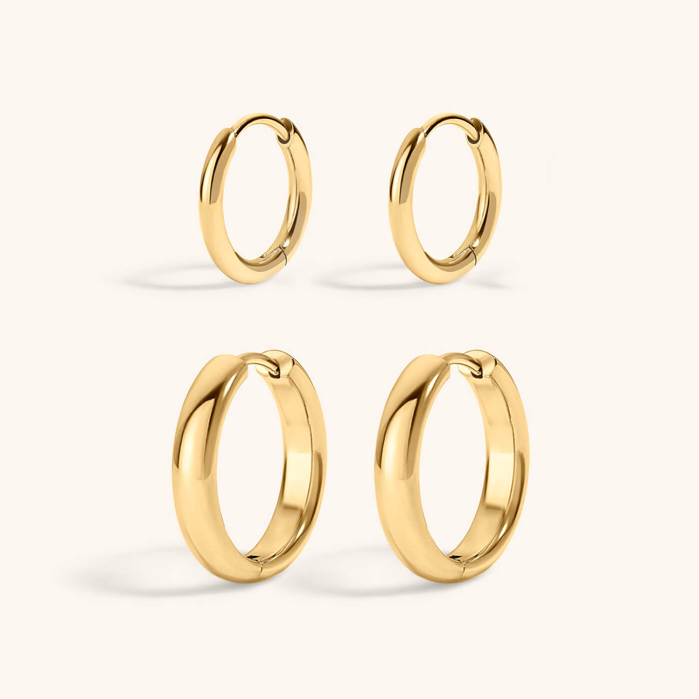 Bold Hoop Duo (Gold)