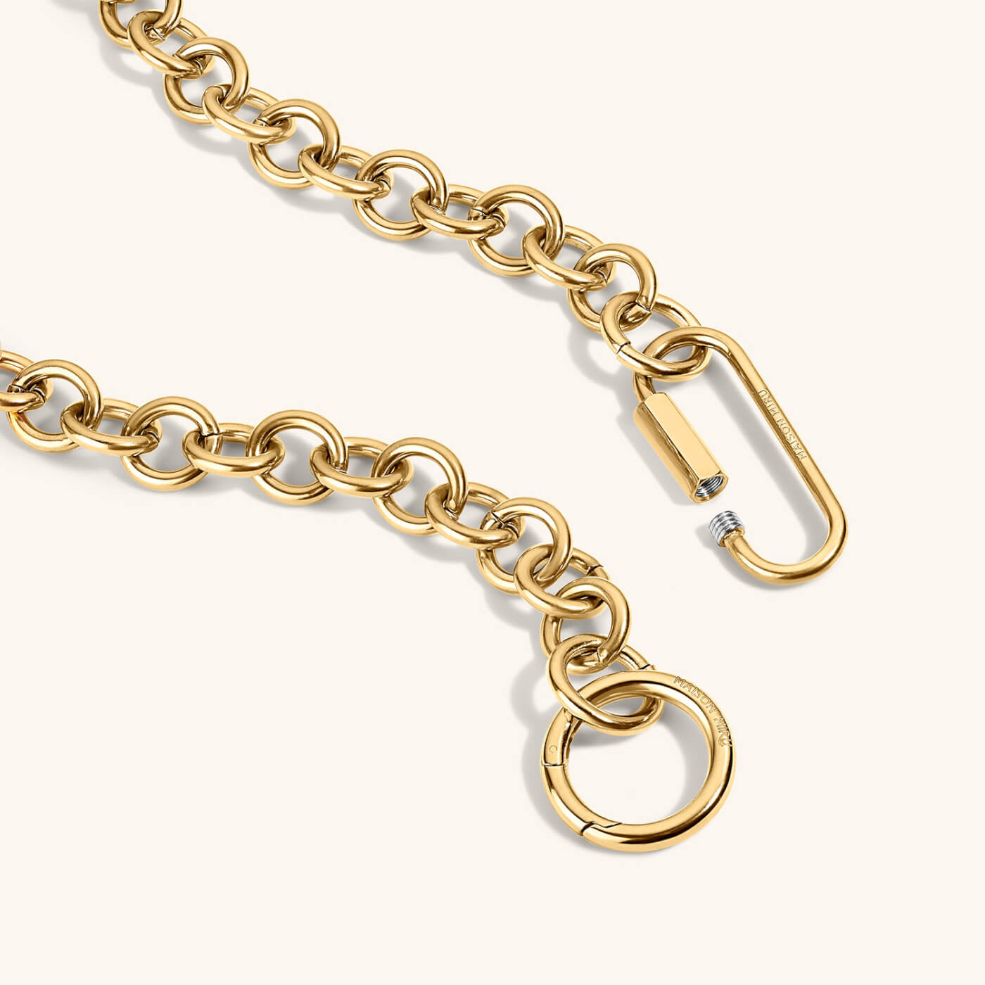 Bubble Lock Necklace (Gold)