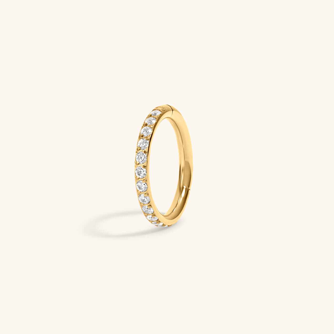 Eternity Cartilage Hoop (Titanium - Gold)