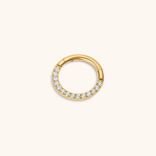 Cosmic Cartilage Hoop (Titanium - Gold)