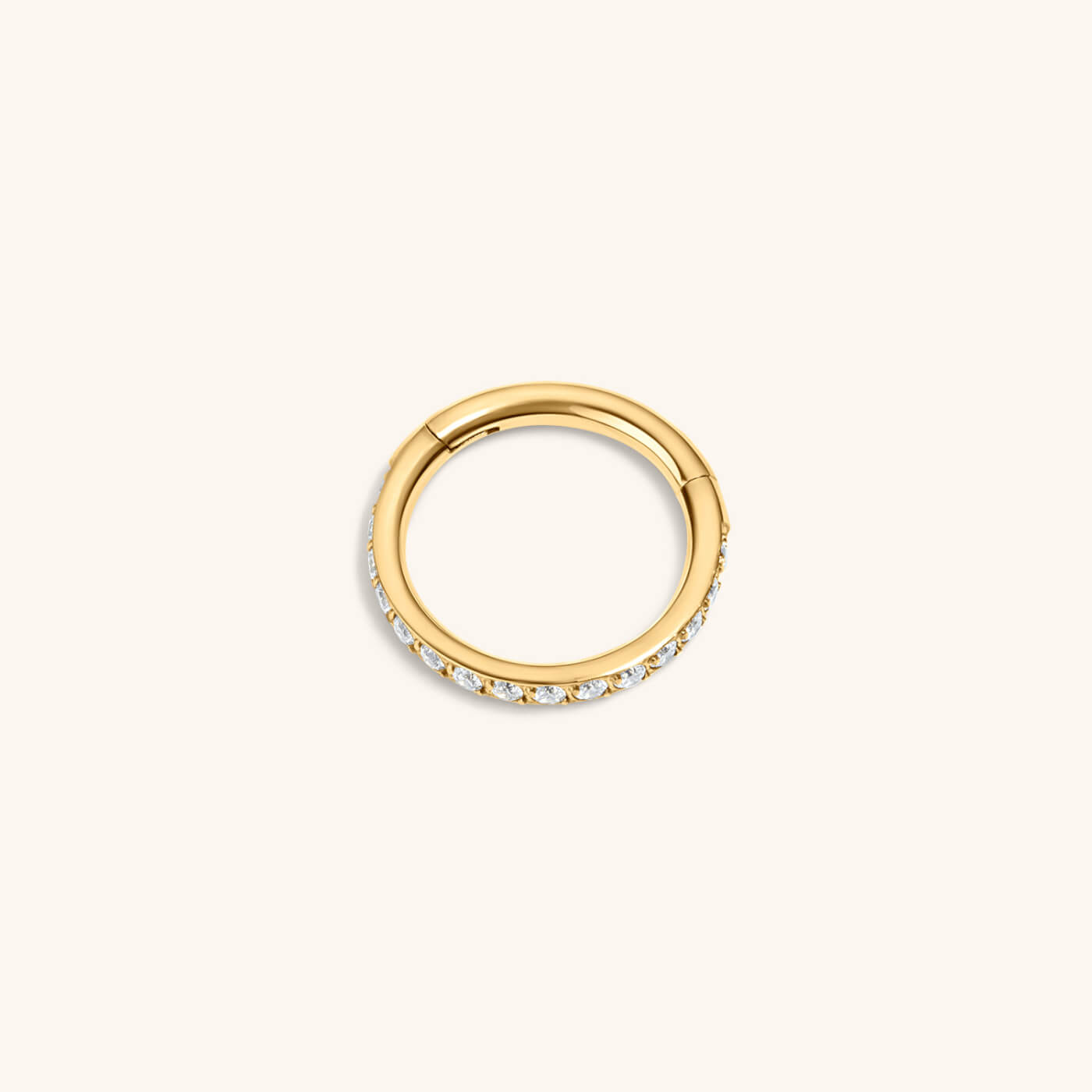 Eternity Cartilage Hoop in 14k Gold