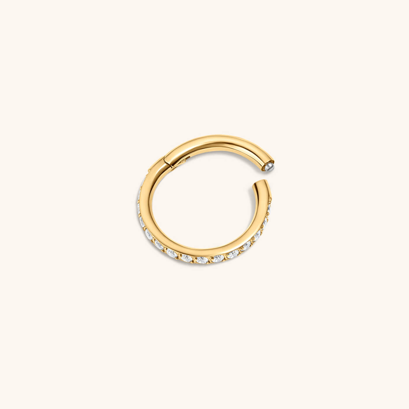 Eternity Cartilage Hoop in 14k Gold