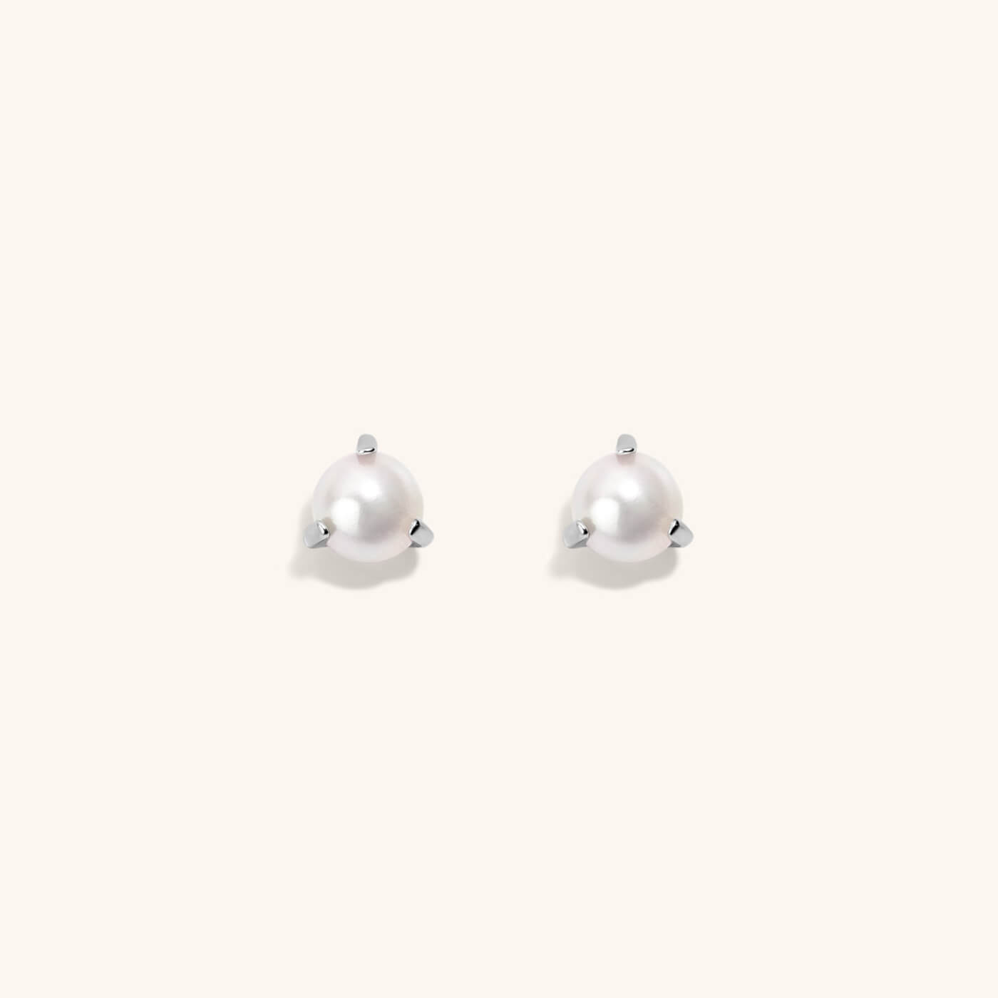 Pearl Nap Earrings (Silver)