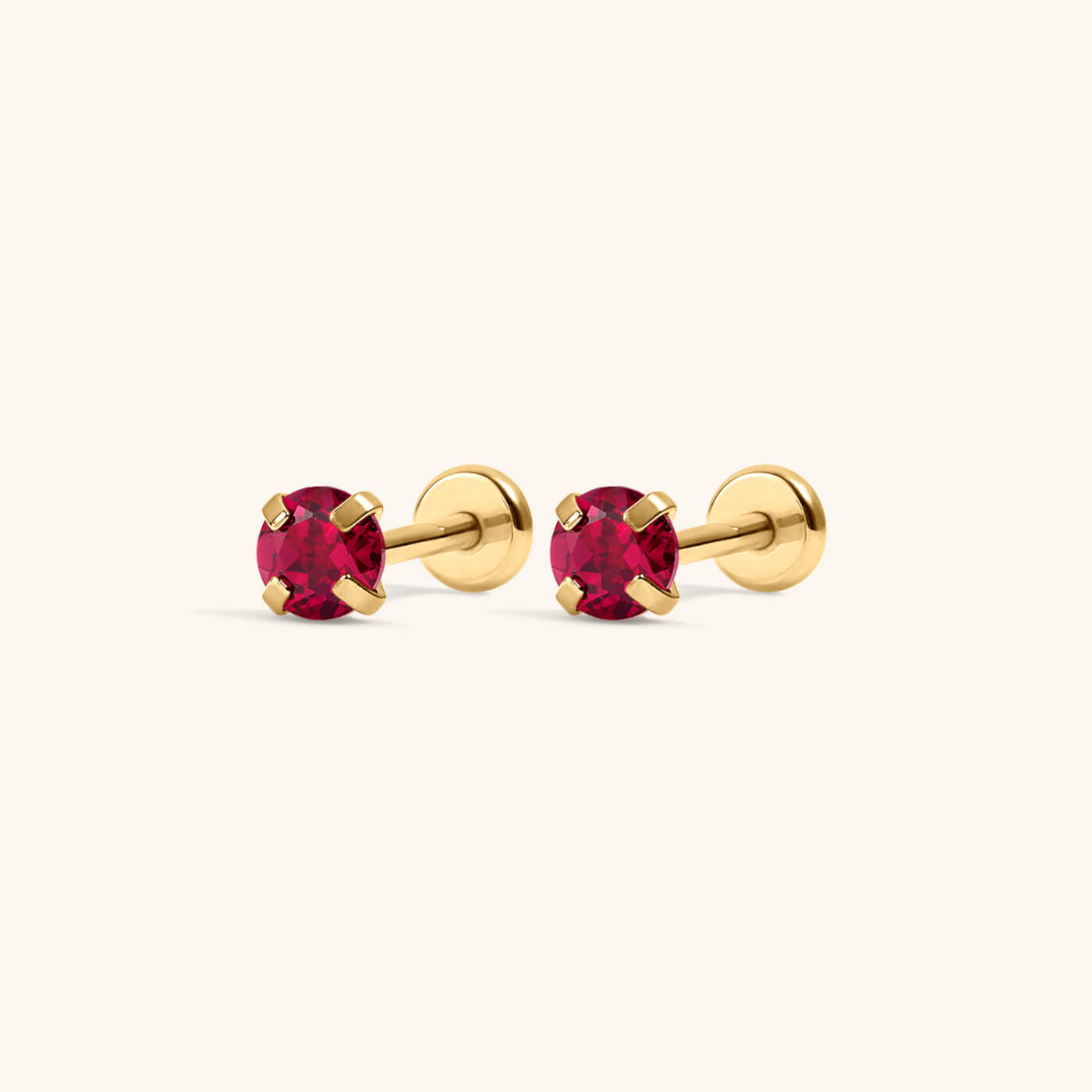 Ruby Nap Earrings (Gold)