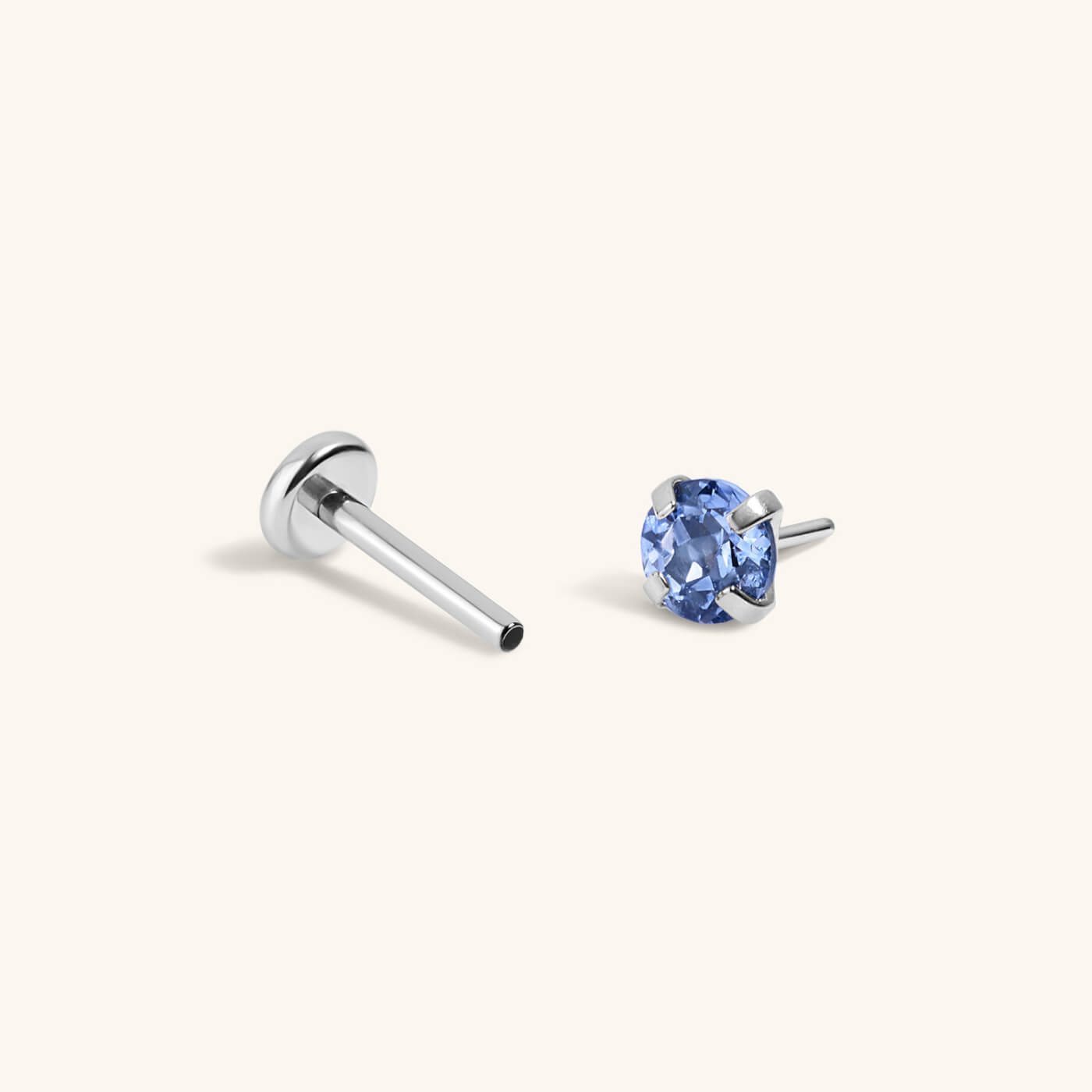 Sapphire Nap Earrings (Silver)