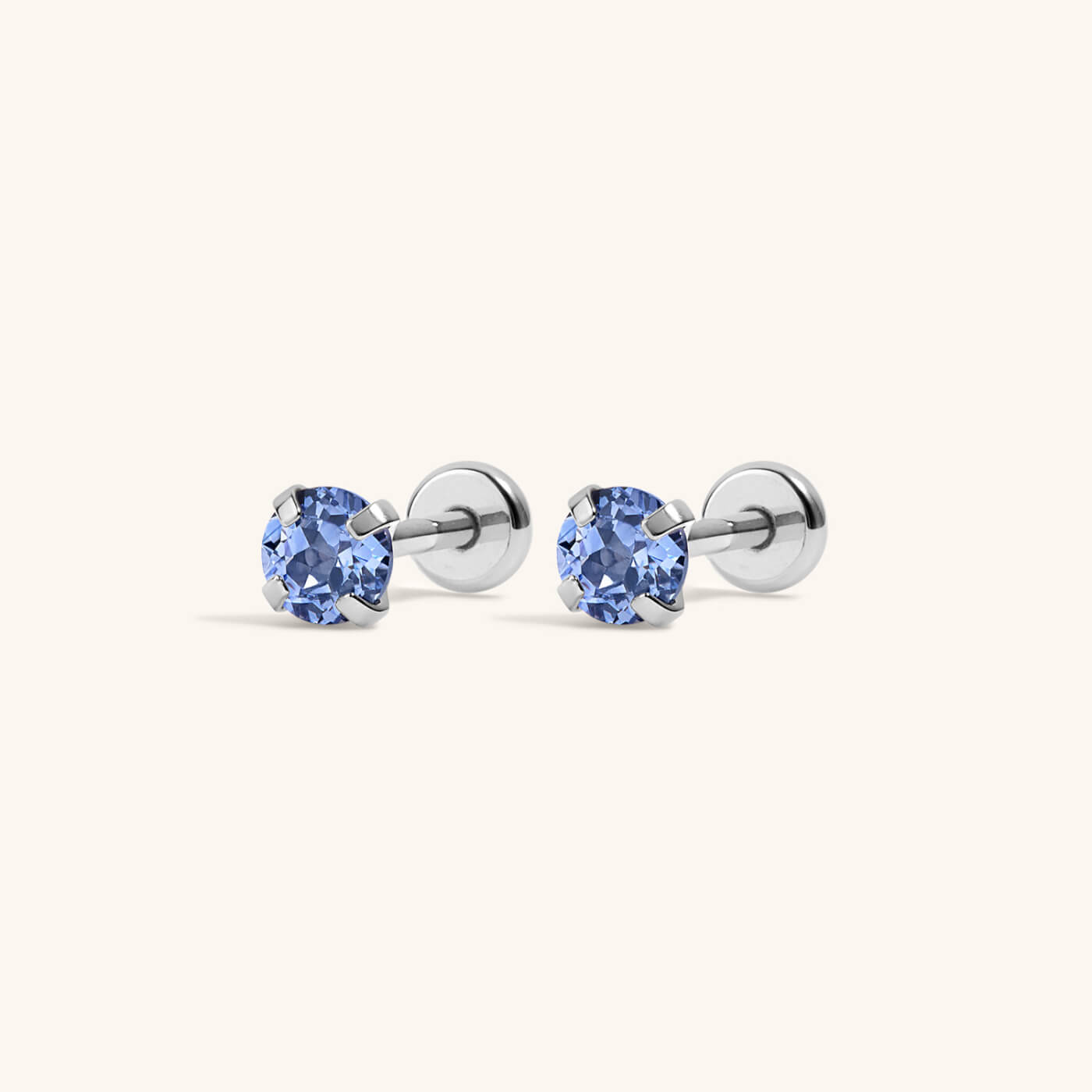 Sapphire Nap Earrings (Silver)