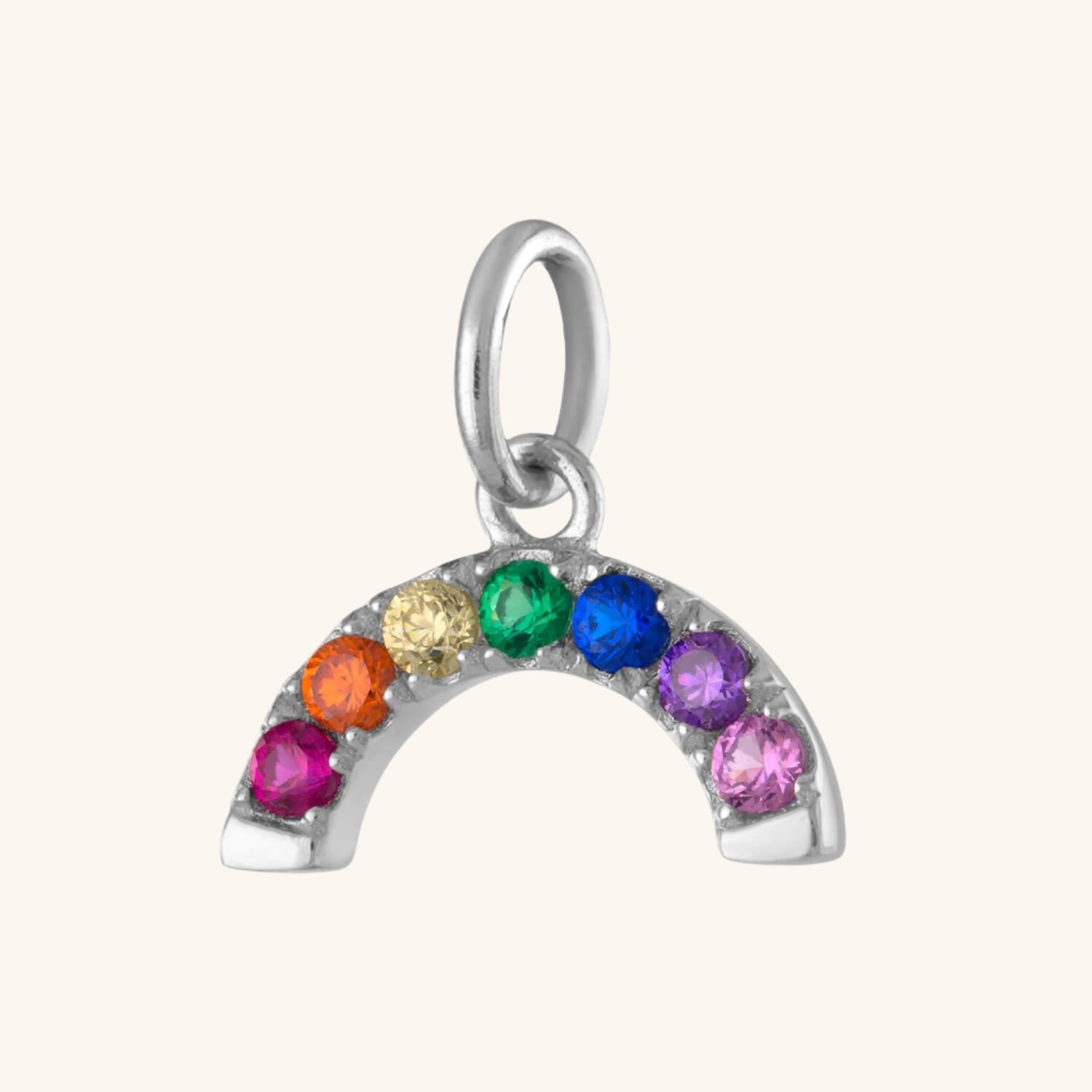 Rainbow Charm in Sterling Silver