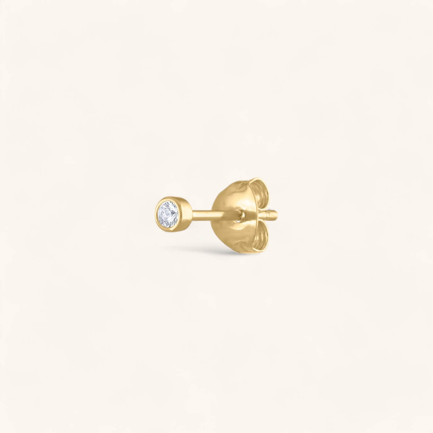 Tiny Sapphire Studs in 14k Gold