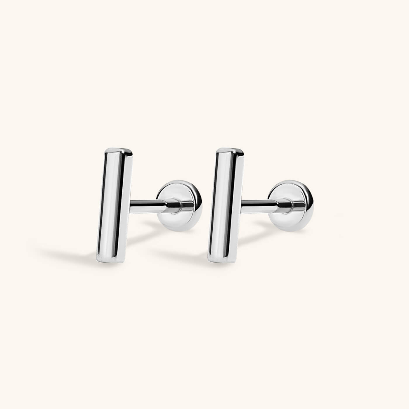 Little Bar Nap Earrings (Silver)