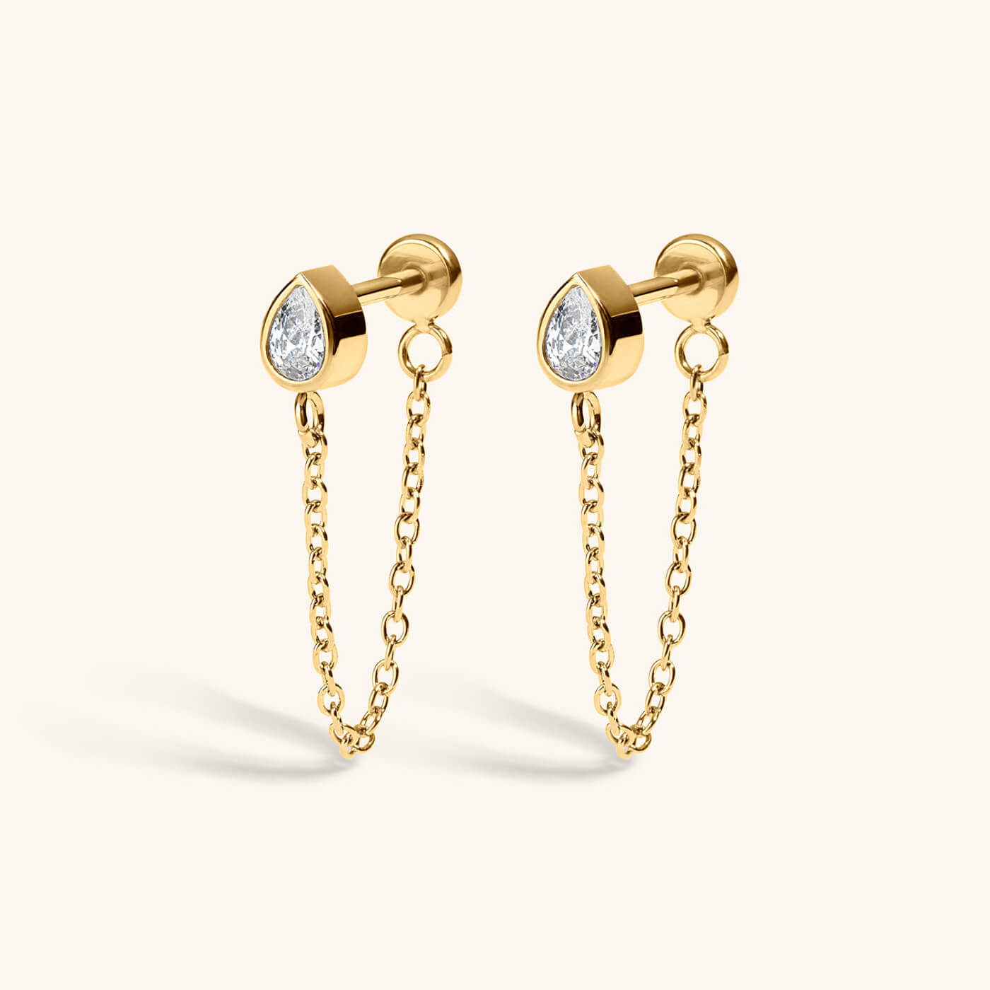 Colette Nap Earrings in Titanium (Gold)