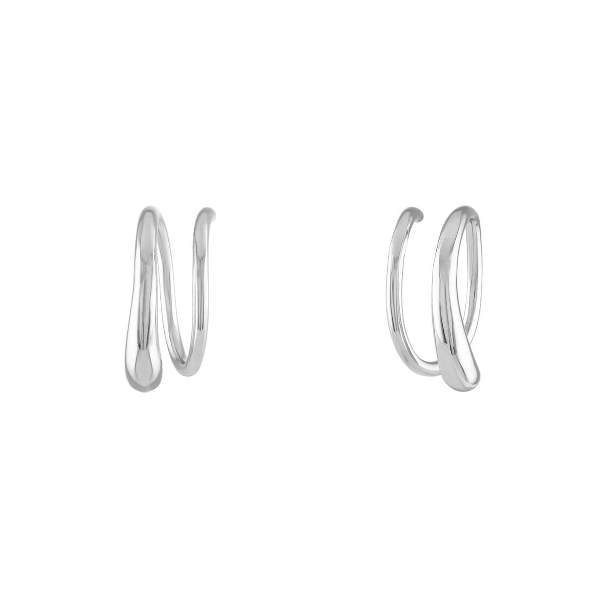 Classic Twirl Earrings in Sterling Silver | Maison Miru