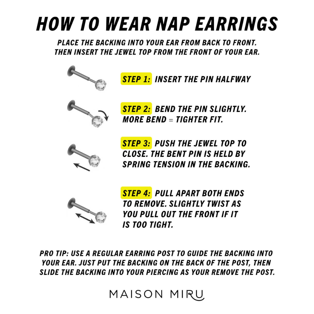 Heres #howto put in & remove your #flatback earrings! Need