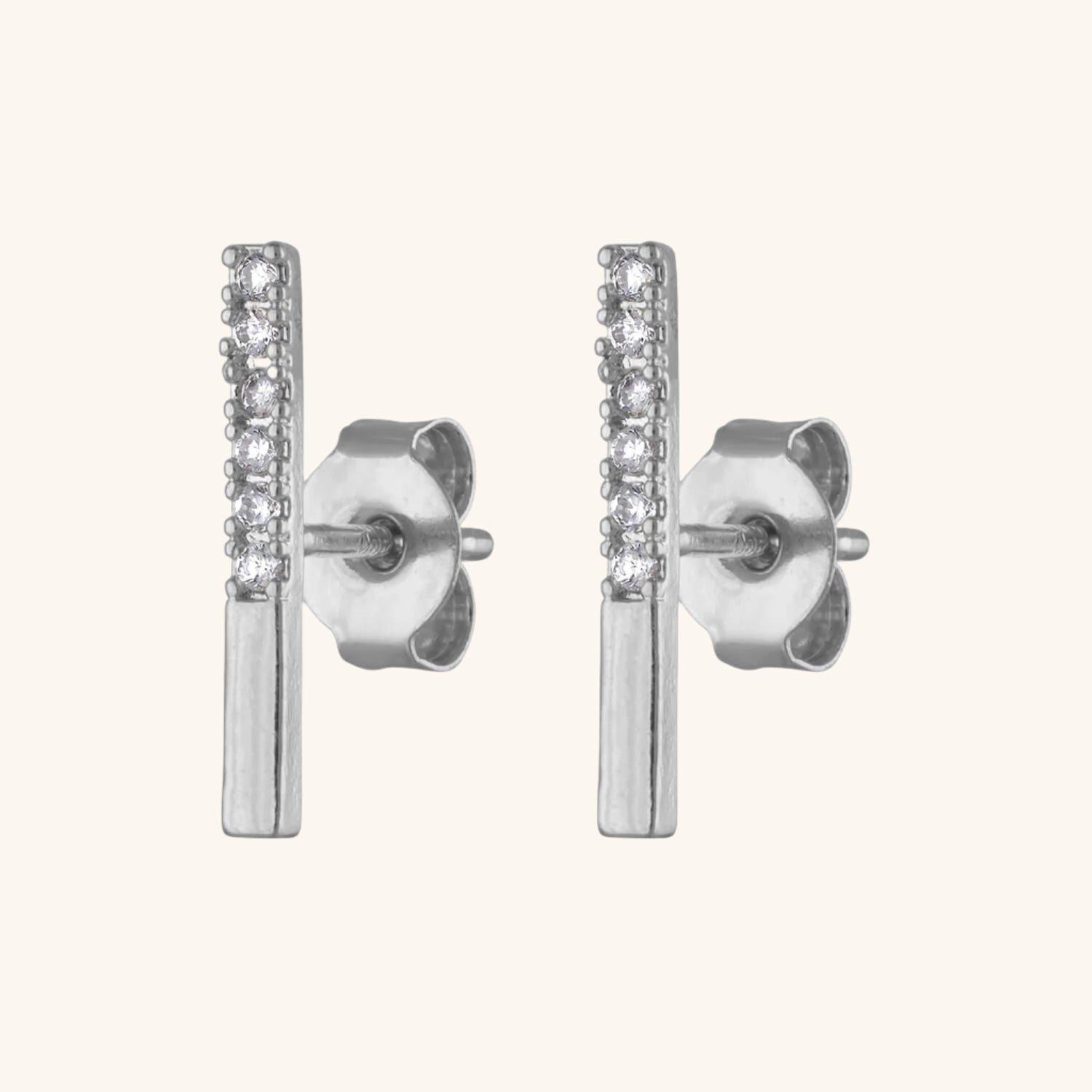 Pave Bar Studs at Maison Miru Jewelry @maisonmiru