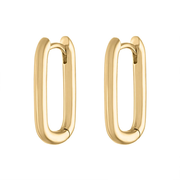 Oval Hoop Earrings Gold • PS of Sweden | PS Official Webshop