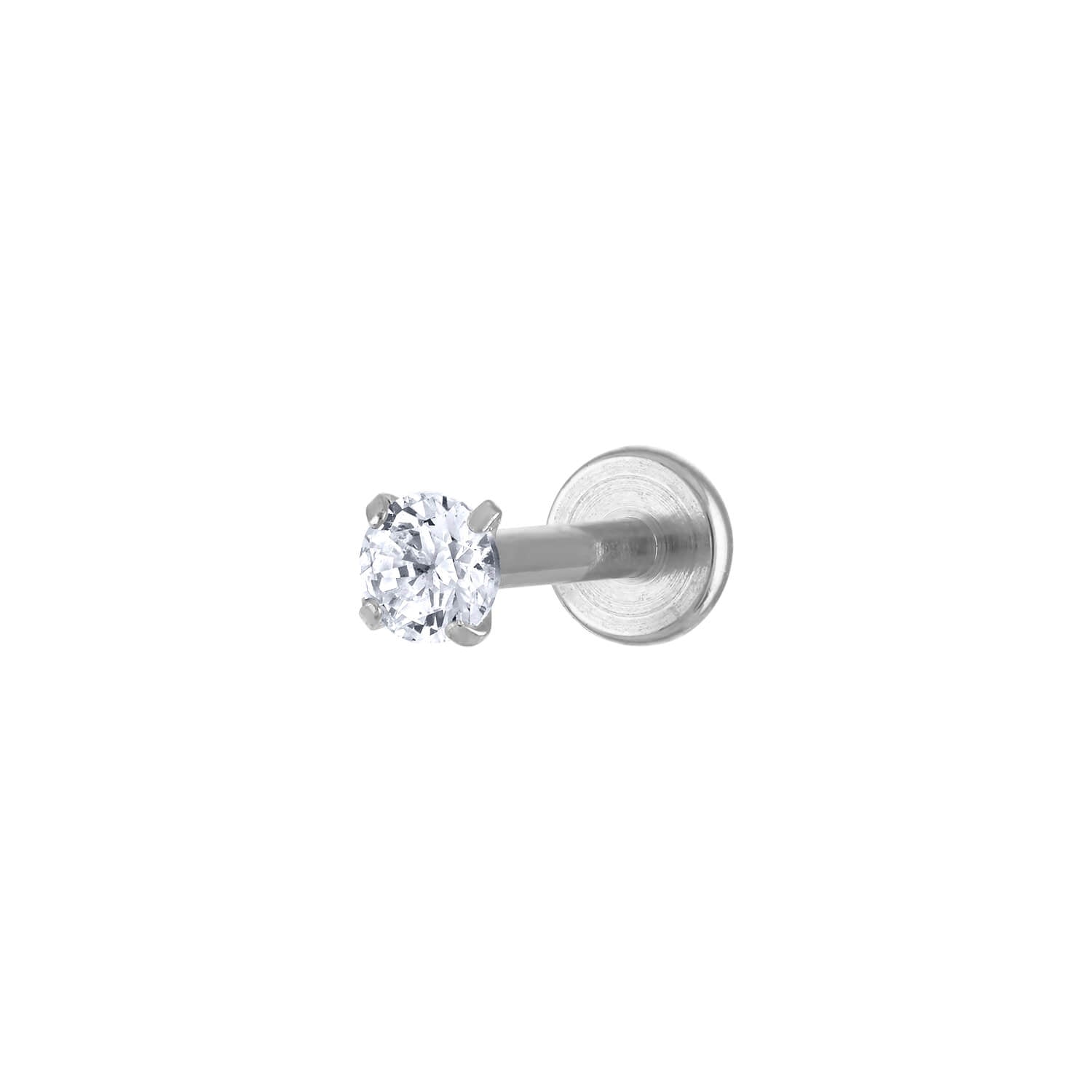 Diamond Mist Earring - Flat Back - Single