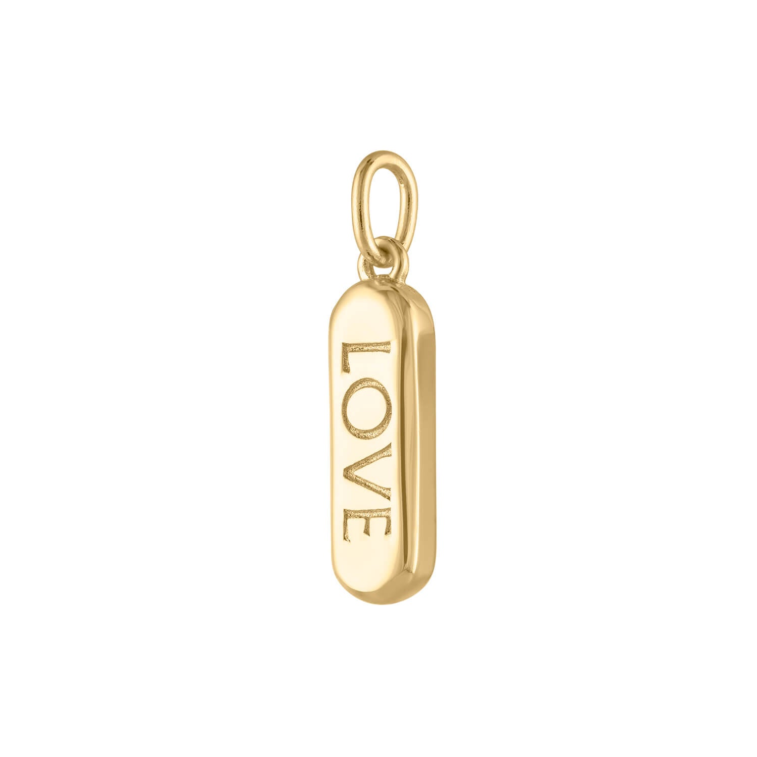 Love Pill Charm (Gold)