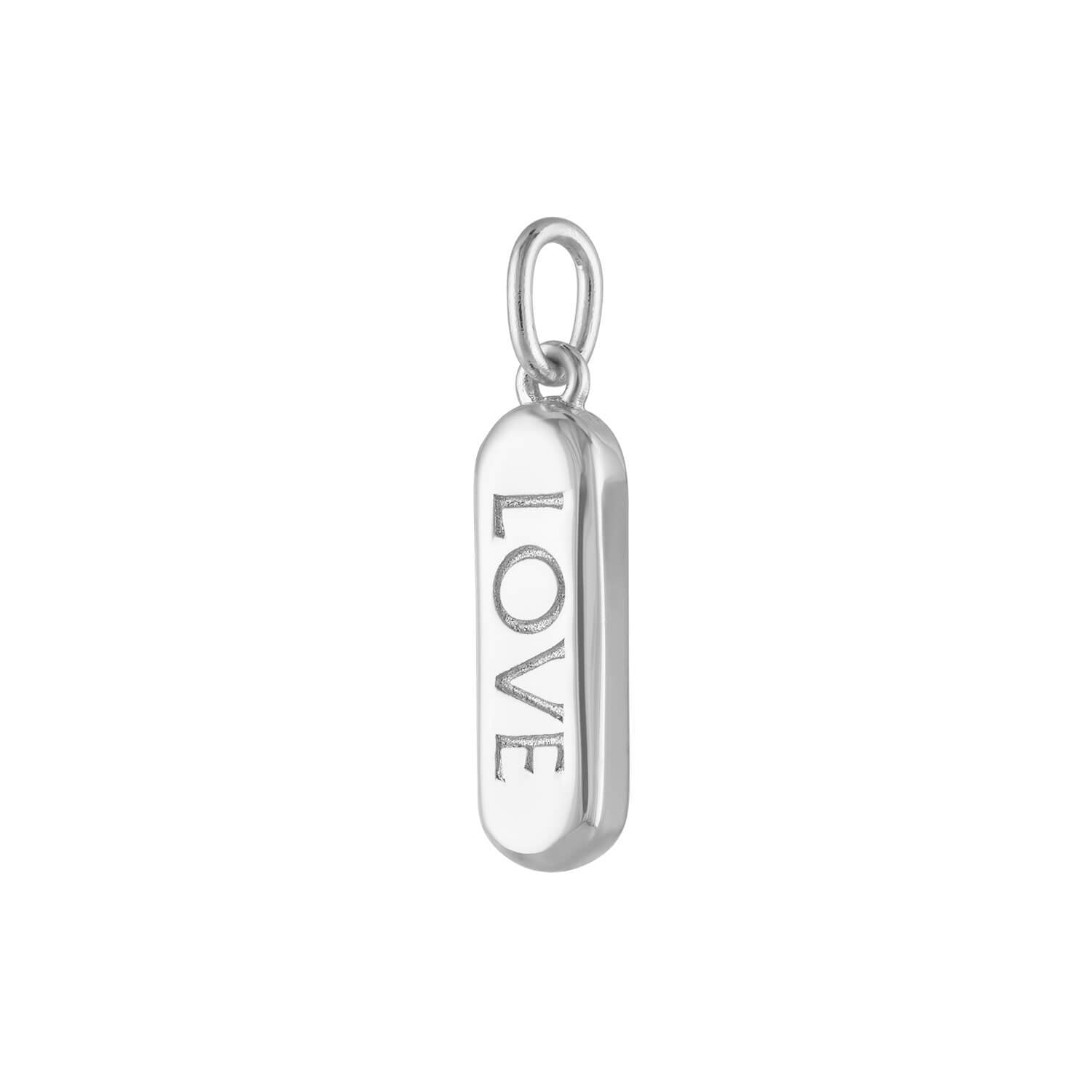 Love Pill Charm (Silver)