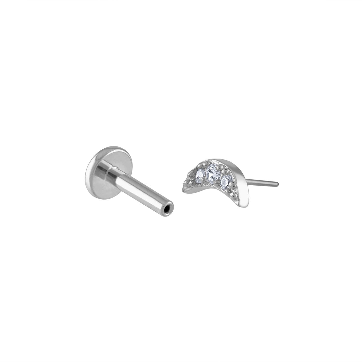 Little Bar Push Pin Flat Back Earring | Maison Miru