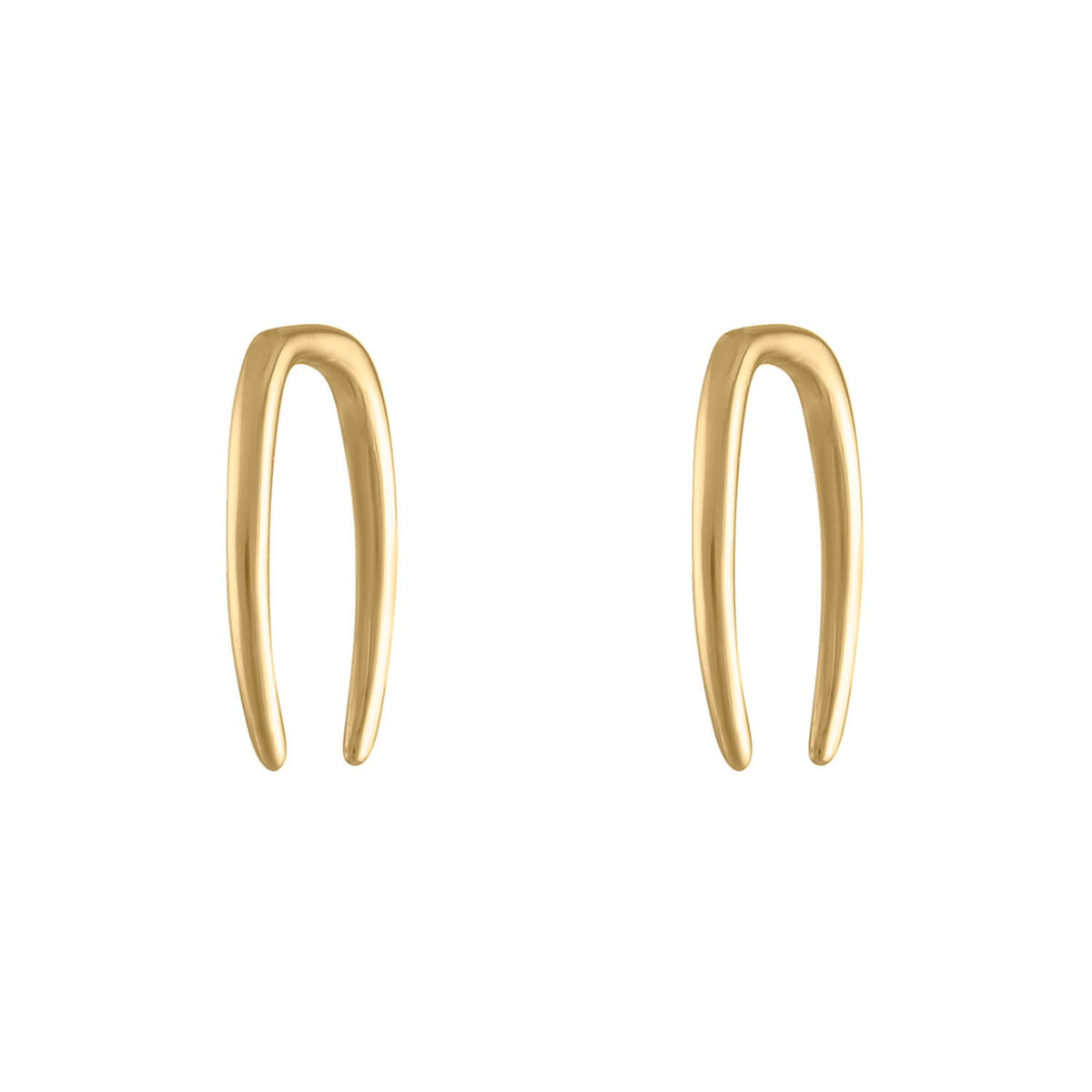 Whisper Open Hoop Earrings in 14k Gold - 18G | Maison Miru